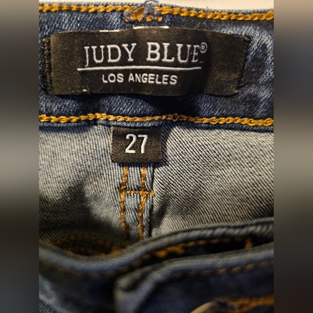 Judy Blue Capri Jeans Stretch Blue Women's Size  27 - Picture 4 of 12